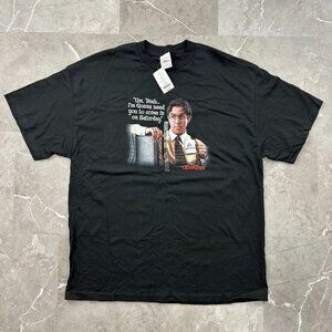 Vintage Office Space Graphic Tee Mens XL Dead Stock y2k Movie Film Funny Saying